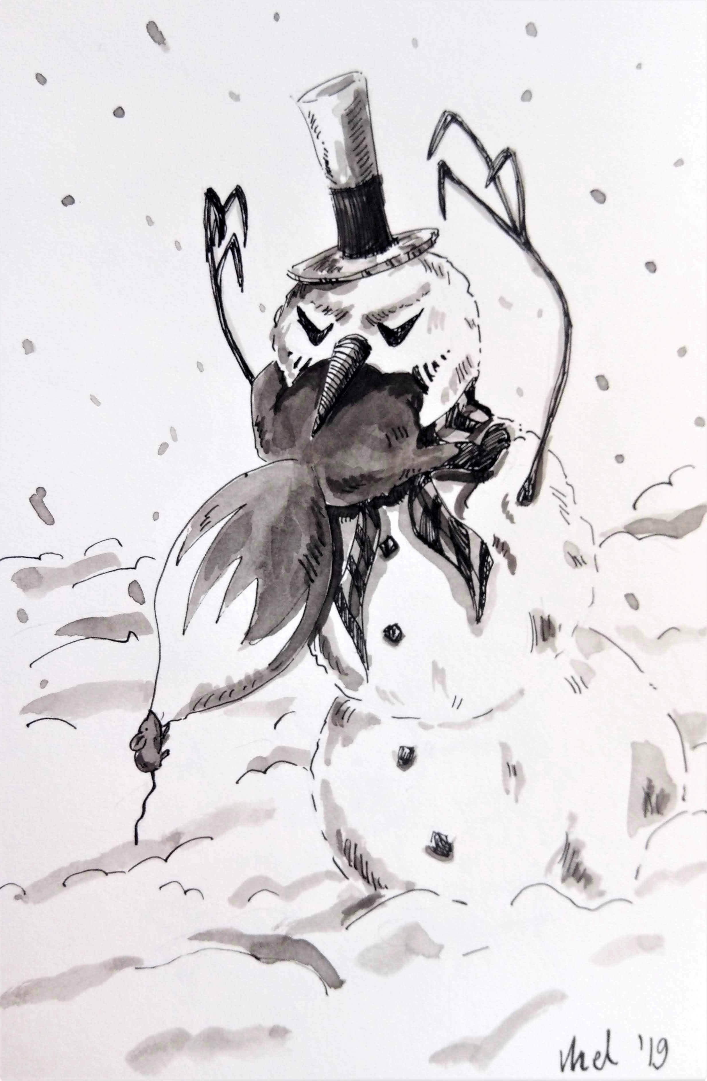191220 Snowman Fox_Melanie Franz